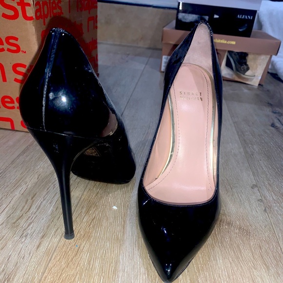 Stuart Weitzman Black Heels - Picture 1 of 3